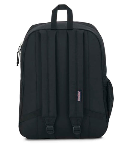 JanSport Cross Town Plus Backpack - Large Main Compartment, Side Water Bottle Pocket, 15-Inch Padded Laptop Sleeve - Black - color: Black