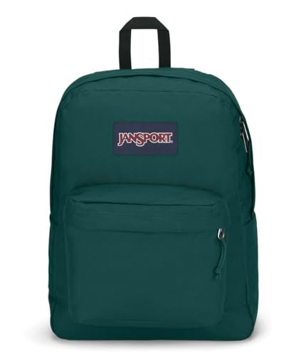 JanSport SuperBreak One Backpacks - Durable, Lightweight Bag with 1 Main Compartment, Front Utility Pocket with Built-in Organizer - Premium Backpack - Deep Juniper - color: Deep Juniper