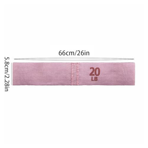Fabric Resistance Bands for Women, 20/40/60LB Non-Slip Booty Bands Set, Glute Activation Loops for Squat Gym Workout - color: Pink 20LB