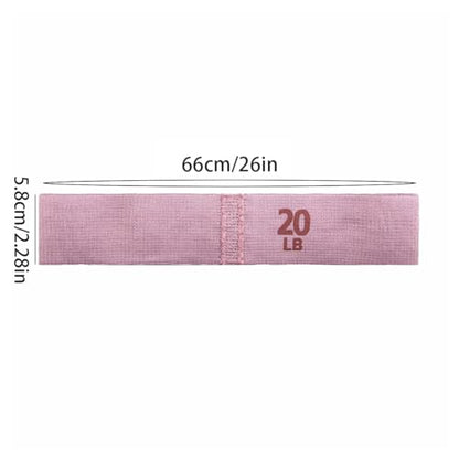 Fabric Resistance Bands for Women, 20/40/60LB Non-Slip Booty Bands Set, Glute Activation Loops for Squat Gym Workout - color: Pink 20LB