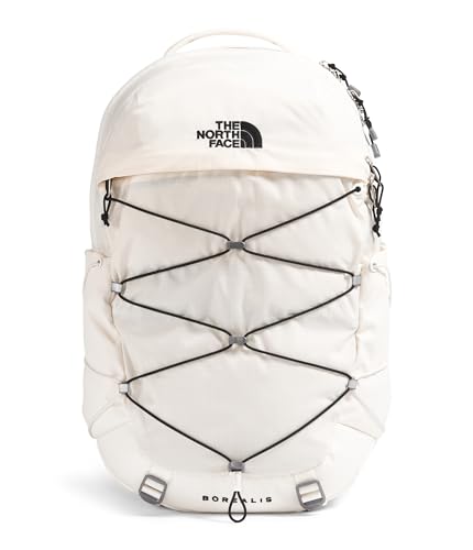 The North Face Women's Borealis Commuter Laptop Backpack - Everyday Travel Bag, Laptop Sleeve, Reflective Details, Gardenia White/TNF Black-NPF, One Size - color: Gardenia White/Tnf Black-npf