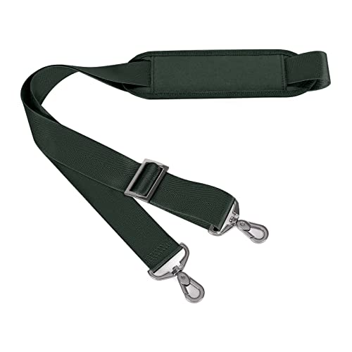 MOSISO 56 inch Shoulder Strap, Adjustable Thick Soft Universal Replacement Non-Slip Fit Padded with Metal Swivel Hooks for Laptop Shoulder Bag/Laptop Messenger Bag/Crossbody Bag, Emerald Green - color: Emerald Green