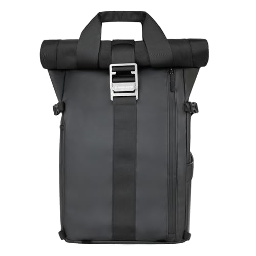 Besnfoto Camera Backpack Waterproof Camera Bag Satchel for Photographer DSLR SLR Mirrorless with Laptop Compartment and Rain Cover - color: Black