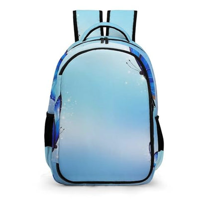Business Anti Theft Laptop Backpack Sky Blue Butterfly, Waterproof Travel Computer Bag with Laptop Compartment Gifts for Men Women - color: Pattern (330)
