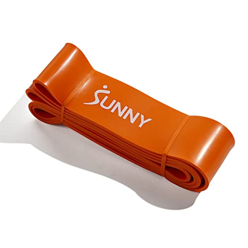 Sunny Health & Fitness Versatile Resistance Bands (Single or Combo Set) for Strength Training, Power Cage, Squat Rack, Home Gym, Body Stretching, Physical Therapy – 100, 140, 160, 180 & 10-75 LB Combo - style: 140 LB Band