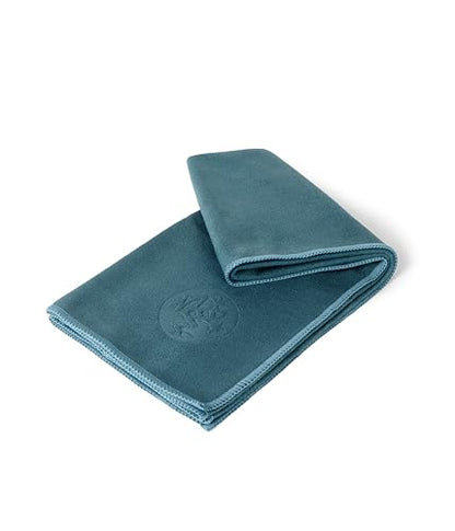 Manduka eQua Hand Towels - 16" | Rapid Moisture Activated Grip | Quick Drying, Soft Microfiber | Machine Washable | 16 x 26.5 inches | Sage Solid - color: Sage Solid