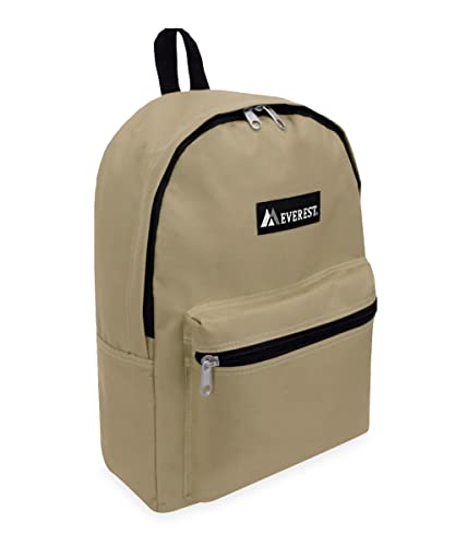 Everest 1045K Basic Backpack, 15", Khaki - color: Khaki