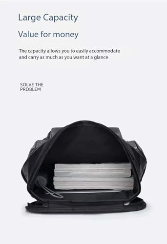 PU Leather Casual Backpack 15.6 Inches Travel College Work Business Laptop Backpack Multi-Pocket Schoolbag (Grey1) - color: Grey1