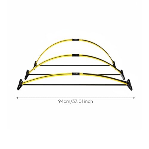 -Back Hurdle Simple-Arch to Set up Adjustable Agility Hurdle for Athletes, Speed Training - style: Basic Model Hurdle Set A 2 Sections/3 Pieces