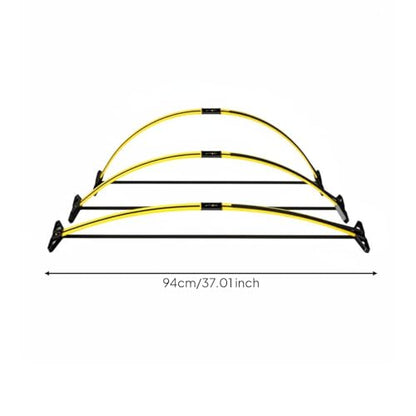 kowaku -Back Hurdle Arch Adjustable Agility Hurdle Lightweight for Athletes, Coaches, Speed Training - style: Basic Model Hurdle Set A 2 Sections/3 Pieces