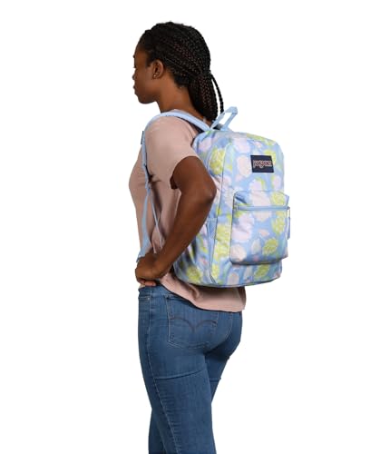 JanSport Cross Town Backpack 17" x 12.5" x 6" - Simple Bag for Everyone with 1 Main Compartment, Front Utility Pocket - Premium Class Accessories - Autumn Tapestry Hydrangea - color: Autumn Tapestry Hydrangea