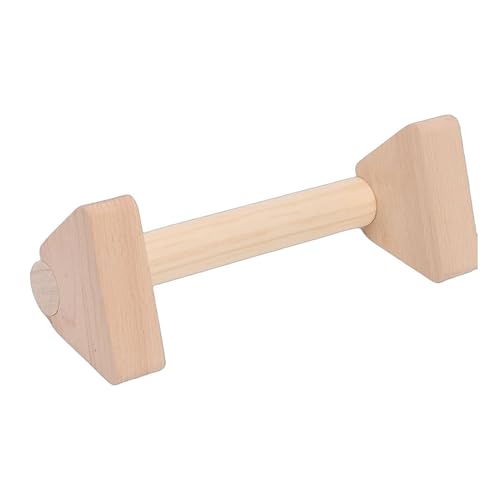 2Pcs Beech Wood Push Up Bars, Versatile Design for Inverted Push Ups Parallel Bar Support Balance Beam, with Anti Slip Hand Rubbers, for Home Workout Training - size: 25cm