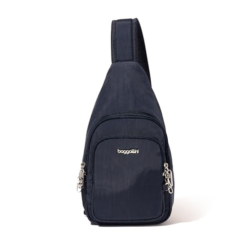Baggallini Securtex Anti-Theft Daytripper Sling - color: French Navy