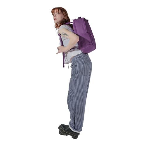 Baboon to the Moon City Backpack – Water-Repellent 16" Laptop-Friendly Backpack, Work, Travel, Gym Bag for Men & Women (New) Purple - color: (New) Purple