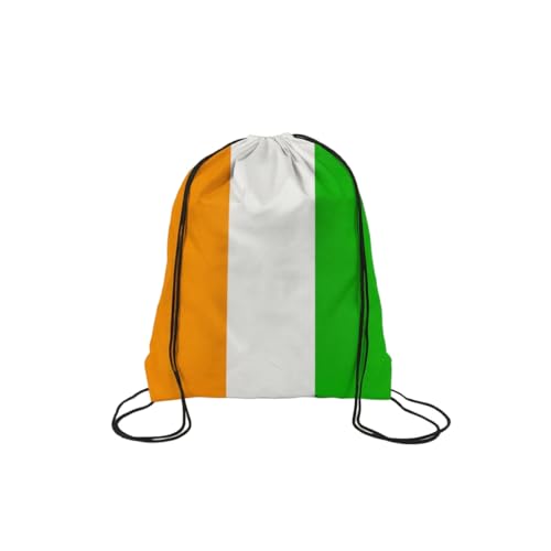 TREBIN 2026 Soccer Cup Drawstring Backpack, Soccer Gym Bag in National Flag Colors, Sports Bag Sackpack Cinch Bag (Ivory Coast Fan) - color: Ivory Coast Fan