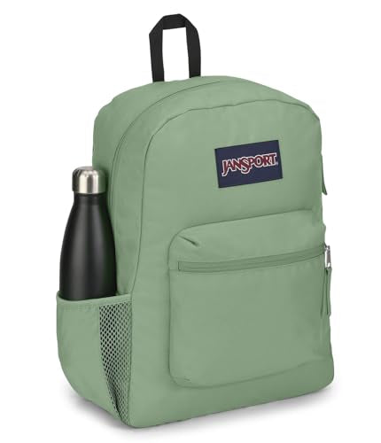 JanSport Cross Town Backpack 17" x 12.5" x 6" - Simple Bag for Everyone with 1 Main Compartment, Front Utility Pocket - Premium Class Accessories - Loden Frost - color: Loden Frost