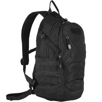 FOX OUTDOOR PRODUCTS Scout MOLLE Day Pack | Compact 20L Tactical Backpack with Hydration Sleeve for EDC, Hiking & Outdoor Use, Black - color: Black