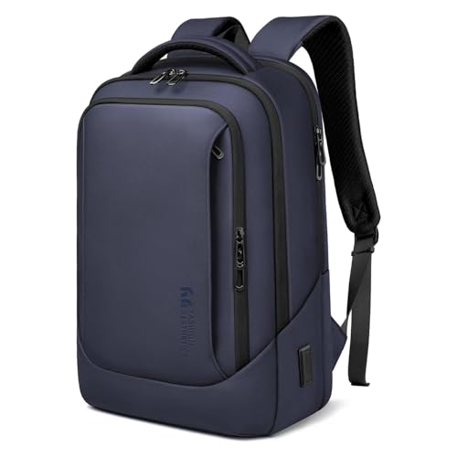 hk Laptop Backpack for Men with USB Charging Port for Business Work College Travel (Blue, 17.3 inch) - color: Blue, size: 17.3 inch