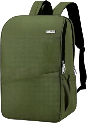 MAXTOP Deep Storage Laptop Backpack Business Anti-theft Backpacks[Water Resistant] College School Computer Bookbag Fits 17 Inch Laptop - color: Olive, size: 17 inch, style: Daypack Backpacks