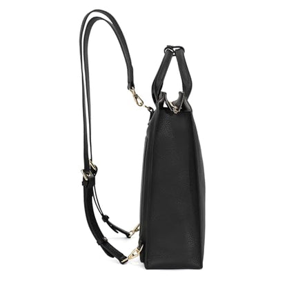 Simple and Lightweight Commuter Backpack 2025 New Business Large Capacity Computer Backpack Women's Premium Sensation Bag (Elegant Black) - color: Elegant Black