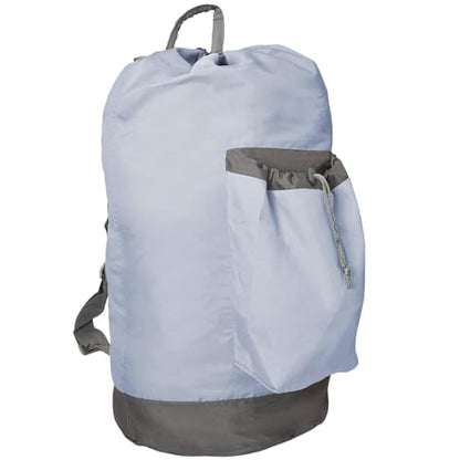 VividPaw Laundry Bag Extra Large Heavy Duty, Laundry Backpack for College students, Travel Laundry Bags with Adjustable Strap, Dirty Clothes Hamper, College Dorm Room Essentials (Grey) - color: Grey