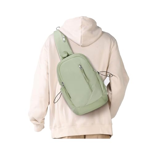 SEAFEW Sling Backpack bag for Men, Multipurpose Crossbody Shoulder Bag for Travel Hiking Daypack Green - color: Green
