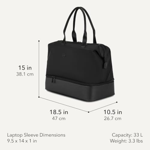 SWISSGEAR Signature Large Hardside Expandable Spinner Luggage & Weekender Tote Set, ABS Construction, TSA-Friendly Lock, Black, 2-Piece Set (27-Inch/Weekender Tote) - color: Black, size: 2-Piece Set (Weekender/27")