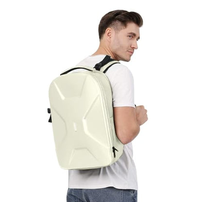 MOSISO Camera Backpack, DSLR/SLR/Mirrorless Photography Camera Bag 15-16 inch Waterproof Hardshell Case with Tripod Holder&Laptop Compartment Compatible with Canon/Nikon/Sony, Beige - color: Beige