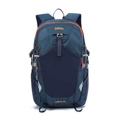 35L Hiking Backpack Waterproof Rucksack Large Lightweight Daypack with Reflective Strip Durable Nylon Backpack for Women Men Camping Climbing Travel Outdoor Sports Dark Blue - color: Dark Blue