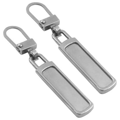 Unlorspy 6Pcs Upgraded Zipper Pull Replacements, Universal Detachable Slider Handles for Purses, Jackets, Backpacks, Boots, Coats, Luggage&Jeans(Gunmetal) - color: Gunmetal