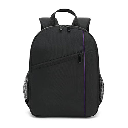 Digital DSLR Camera Waterproof Sling Backpack Shoulder Bag For Unisex Hiking Traveling Purple - color: Purple