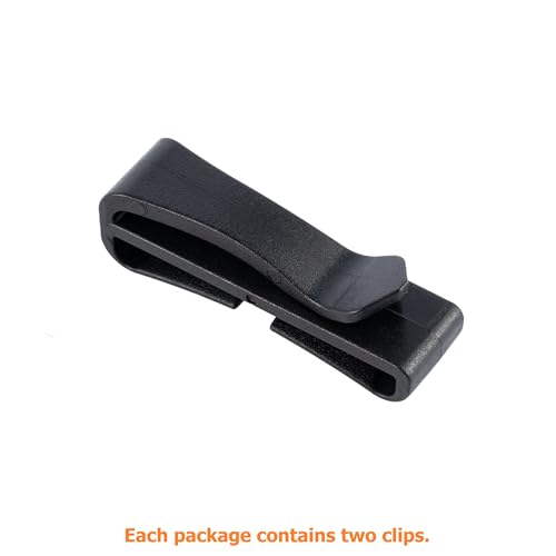 TACNEX Tactical Backpack Strap Clip Webbing Keeper Holder MOLLE Belt Hook Retainer Harness/Sling/Bag/Military Strap Stays - color: Black, size: 13/16"