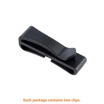 TACNEX Tactical Backpack Strap Clip Webbing Keeper Holder MOLLE Belt Hook Retainer Harness/Sling/Bag/Military Strap Stays - color: Black, size: 1"