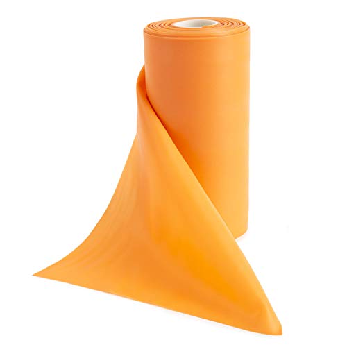 Resistance Band for Working Out | Super Exercise Bands 8,16,24 Yard Bulk Rolls |10 Strengths in Light Medium and Heavy Resistance Bands | Latex Free Workout Bands Including App and e-Book - size: 16 Yards, style: Light +