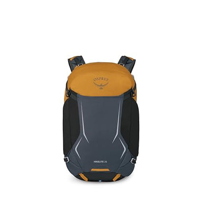 Osprey Hikelite 26L Durable Hiking Backpack - Travel Daypack with Rain Cover for Men and Women, Tungsten Yellow - color: Tungsten Yellow, style: 26l