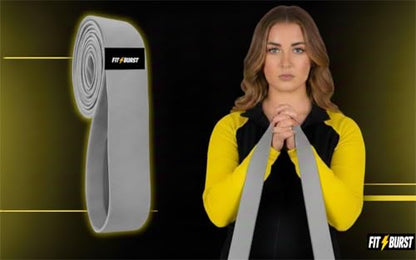 Premium 76 Inch Extended Length Resistance Band - 120 lbs Heavy Duty Fabric Exercise Band for Vertical Jump Training, Basketball & Full Body Workout - Non-Slip Long Stretch Band for Tall Athletes - color: Gray