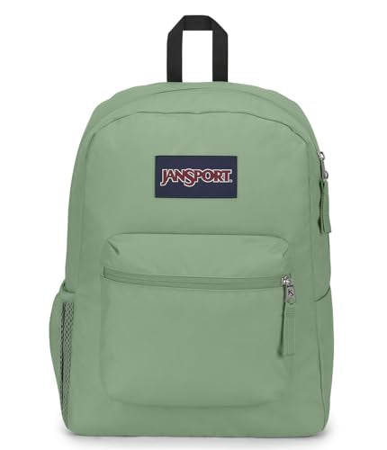 JanSport Cross Town Backpack 17" x 12.5" x 6" - Simple Bag for Everyone with 1 Main Compartment, Front Utility Pocket - Premium Class Accessories - Loden Frost - color: Loden Frost