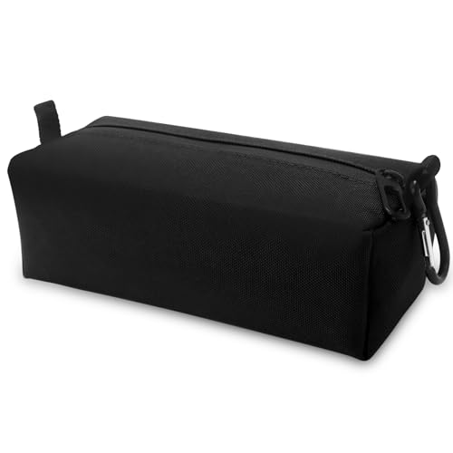 Small Toiletry Bag for Men, Travel Bag Waterproof and Foldable for Storage Mini Toiletry Bag Equipped With Carabiner for Easy Portability (black) - color: black