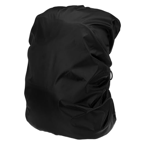 PATIKIL Waterproof Backpack Rain Cover Oxford Cloth Backpack Cover Anti-Slip Cross Buckle Straps for Hiking Camping - color: Black, size: Medium