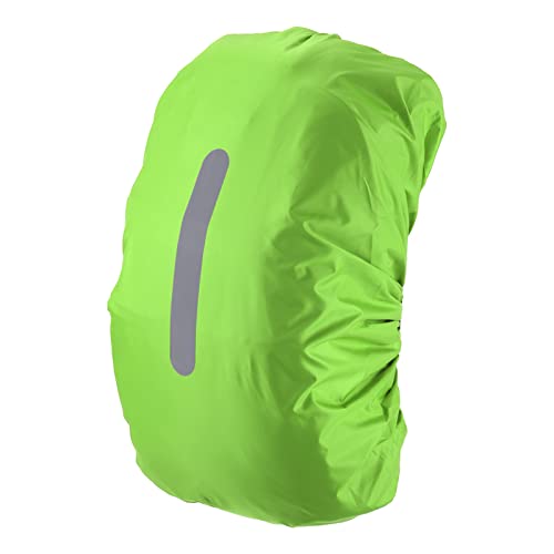 PATIKIL Waterproof Backpack Rain Cover, Non-Slip Backpack Cover with Vertical Reflective Strap Stay Dry for Hiking, Camping, Hunting - color: Lawn Green, size: Large