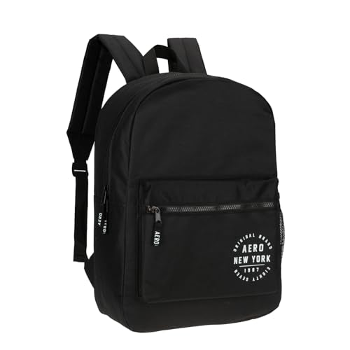 AEROPOSTALE Fieldtrip Unisex Backpack - AE Mens and Womens Bag for Everyday Use - Black - color: Black Aero