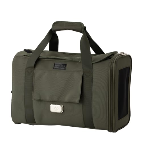 PETiCO NOA 3003 Airline Approved Pet Carrier - Pet Duffle Bag for Small Dogs & Cats Under 9 lbs, Sturdy & Machine Washable with Magnetic Snaps, Small Size, Khaki - color: Khaki, size: Small