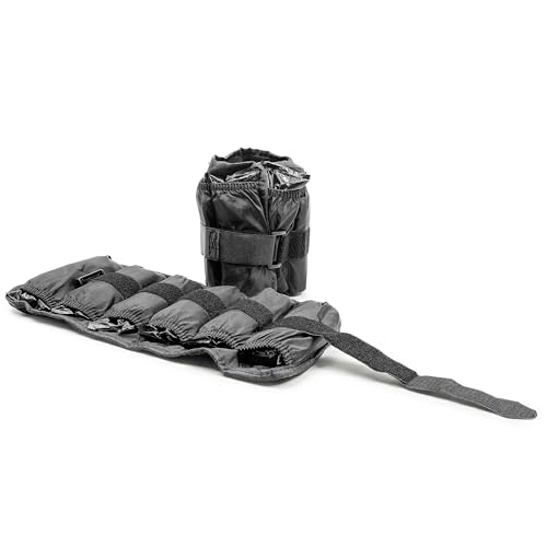 CAP Barbell Adjustable Ankle Weights |10-20lb Pair | Black - size: 10-Pound