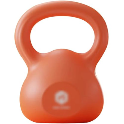 Kettlebell Weights Home Use Women's Sports Training Kettle Bells, Gym Arm Muscle Training Kettle Ball, Weight Loss, Small Space(Orange-15LB) - color: Orange-15lb