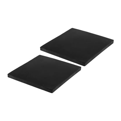 PATIKIL Rubber Anti-Vibration Pads, 2 Pcs Square Vibration Isolation Mats 6" x 6" x 0.4" for HVAC Air Conditioner Air Compressor Washer Dryer, Black - size: 6" x 6" x 0.4"