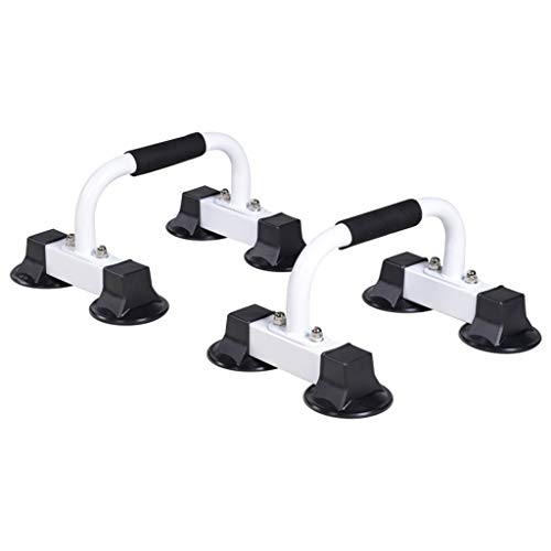 Push Up Bars Home Workout Equipment Pushup Handle with Cushioned Foam Grip and Non-Slip Sturdy Structure The Push Up Handles for Floor are Great for Strength Workouts Push Up Bars for Men Women - color: White