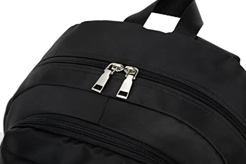 Acmebon Girl Roomy Fashion Laptop Backpack Casual Daily Backpack for Women Black - color: Black