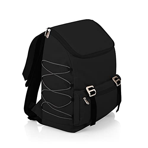 Picnic TIME OTG Traverse Backpack Cooler, Modern Backpack Cooler with 28-Can Capacity, Fully Insulated Outdoor Bag with Water Resistant Interior, Pockets, Straps, and Bottle Opener, (Black) - color: Black