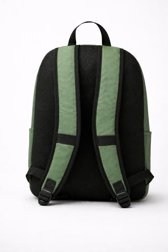 TRAILKICKER Green School Backpack, 17 Inch Laptop Backpack for College, Work & Travel, Lightweight Water-Resistant 25L Bookbag with Side Pockets - color: Green