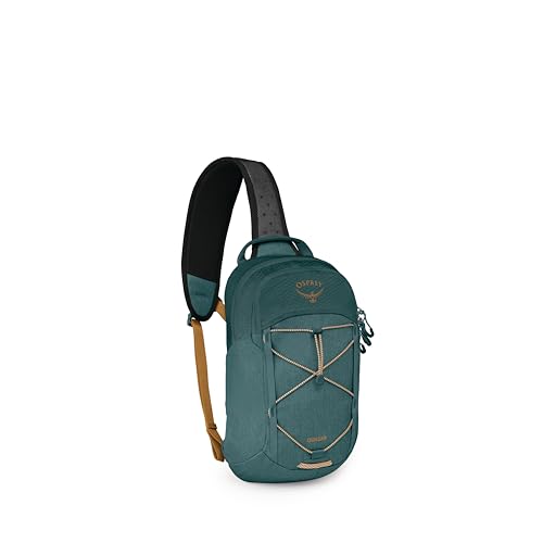 Osprey Quasar Shoulder Sling Bag - Everyday Crossbody Backpack with Laptop Sleeve, Bottle Pocket, & Phone Pocket, Torrent Blue Heather - color: Torrent Blue Heather